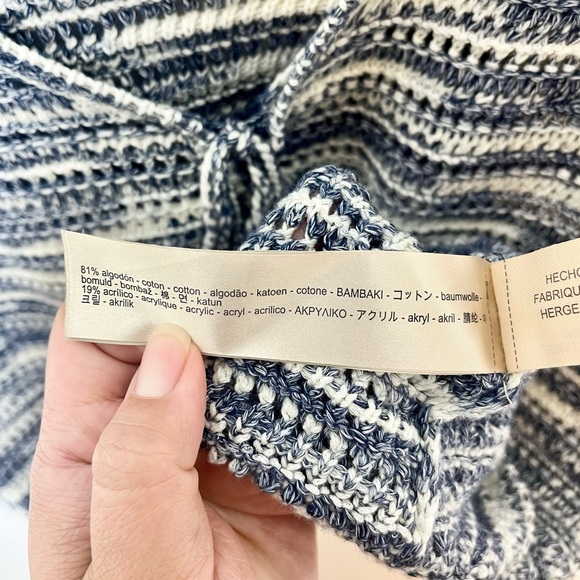 Massimo Dutti Marled Knit Short Sleeve Sweater - Picture 7 of 7